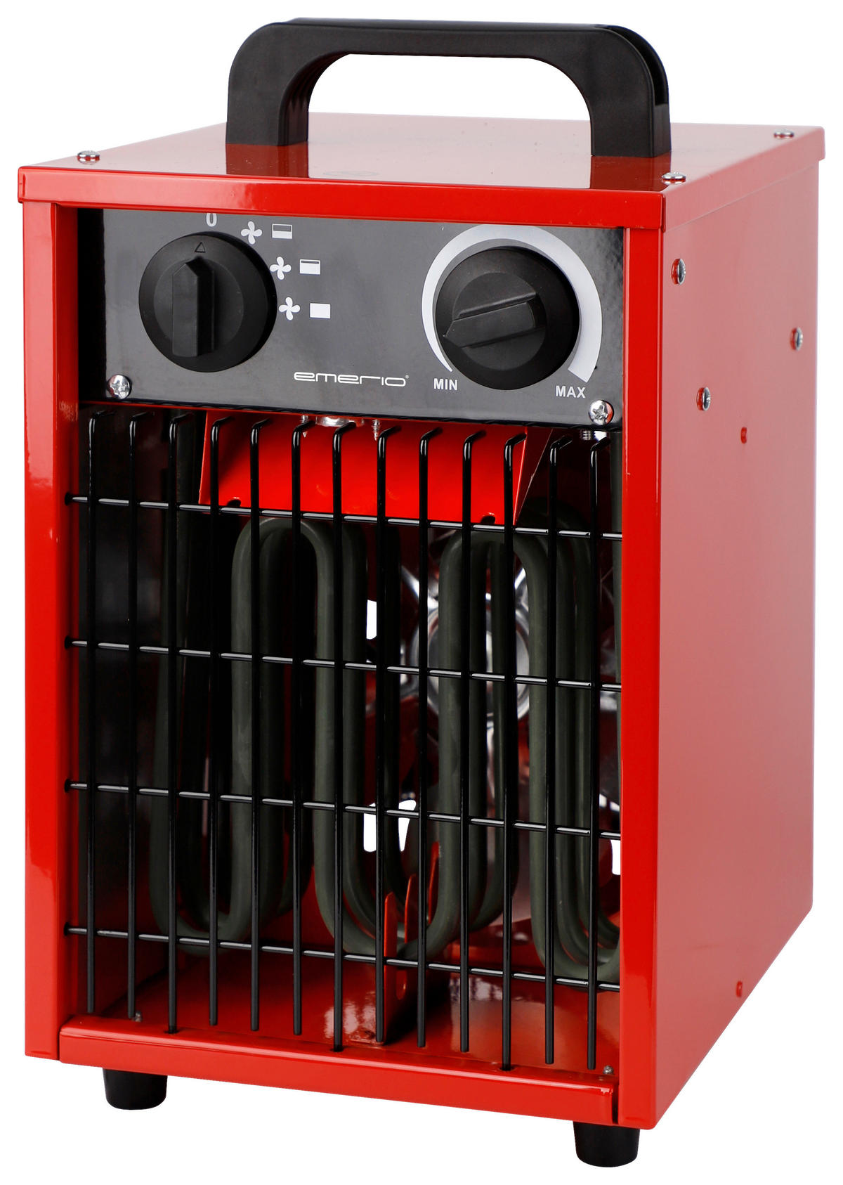 Heizlüfter rot Kunststoff Metall B/H/L: ca. 21,5x32,6x19,8 cm ca. 3000 W Power-Heizlüfter FH-102990 - rot (19,80/21,50/32,60cm)