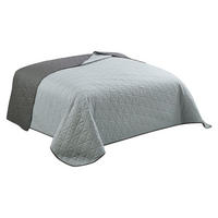 Tagesdecke Tagesdecke_uni grau 220x240cm - anthrazit/silber (220,00/240,00cm)