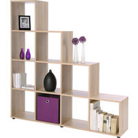 Stufenregal Bergamo 2 Eiche Sonoma Nachbildung B/H/T: ca. 155x156x33 cm Bergamo 2 - Eiche (155,00/156,00/33,00cm)