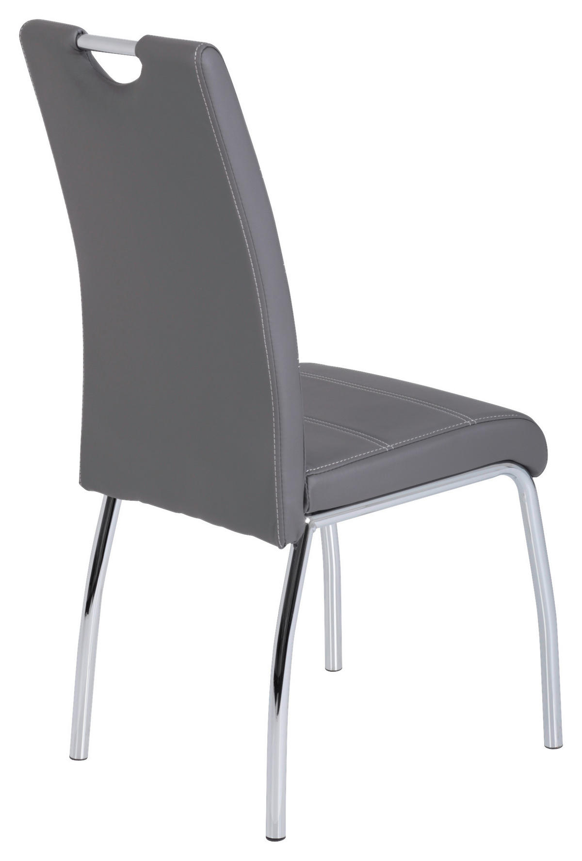 Stuhl Susi 4er Set grau Kunstleder B/H/T: ca. 44x98x61 cm Susi 4er Set - grau (44,00/98,00/61,00cm) - Hela