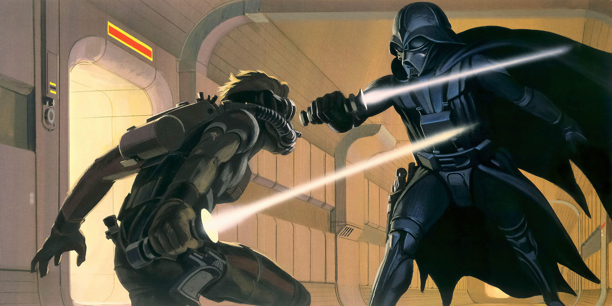 Komar Fototapete Star Wars Classic RMQ Vader vs Luke B/H: ca. 500x250 cm