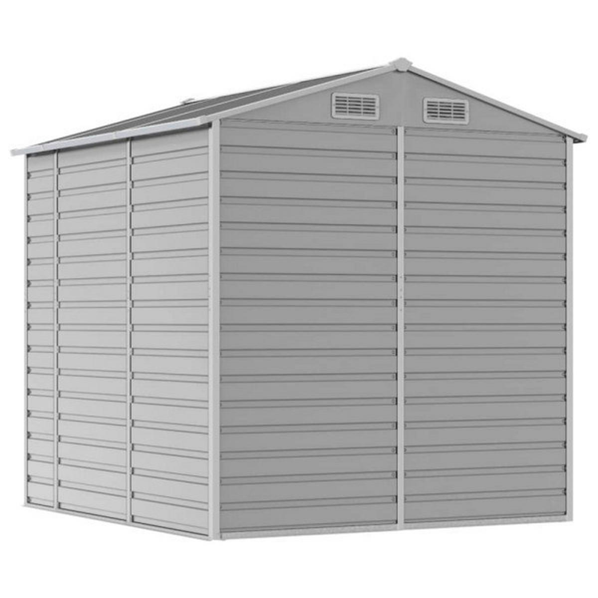 VidaXL Gartenhaus grau B/H/T: ca. 191x198x215 cm Gartenhaus - grau (191,00/198,00/215,00cm) - VidaXL
