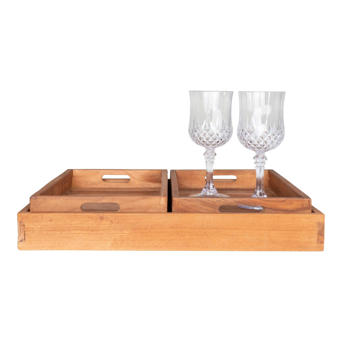 Tablett 3er Set Faro Faro - teak