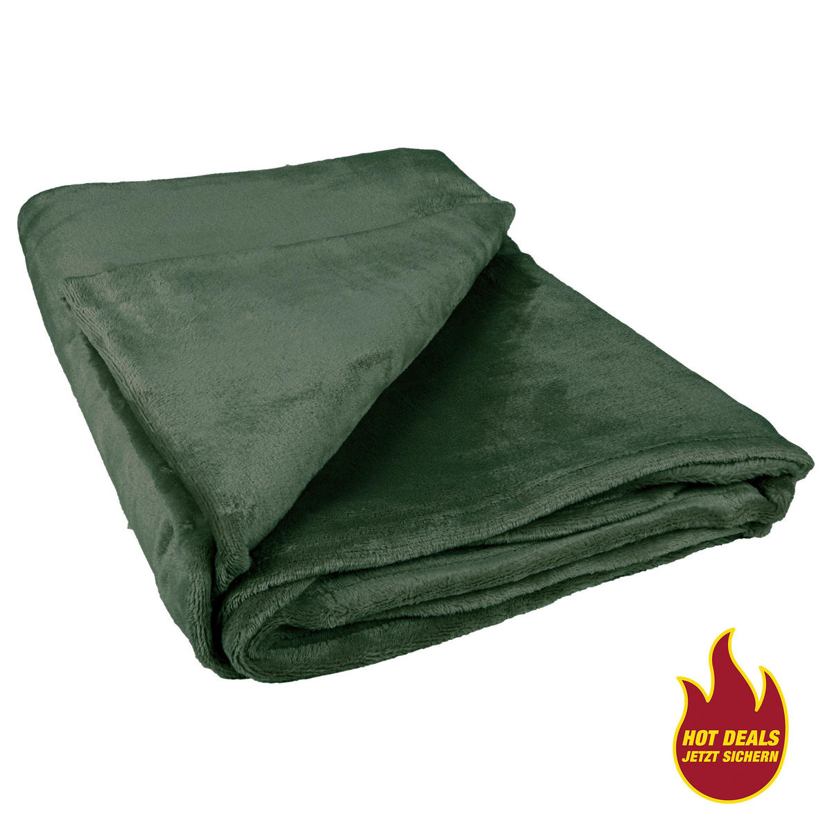 Flanelldecke Flanelldecke 140x200cm oliv - olive (140,00/200,00cm) - POCOline