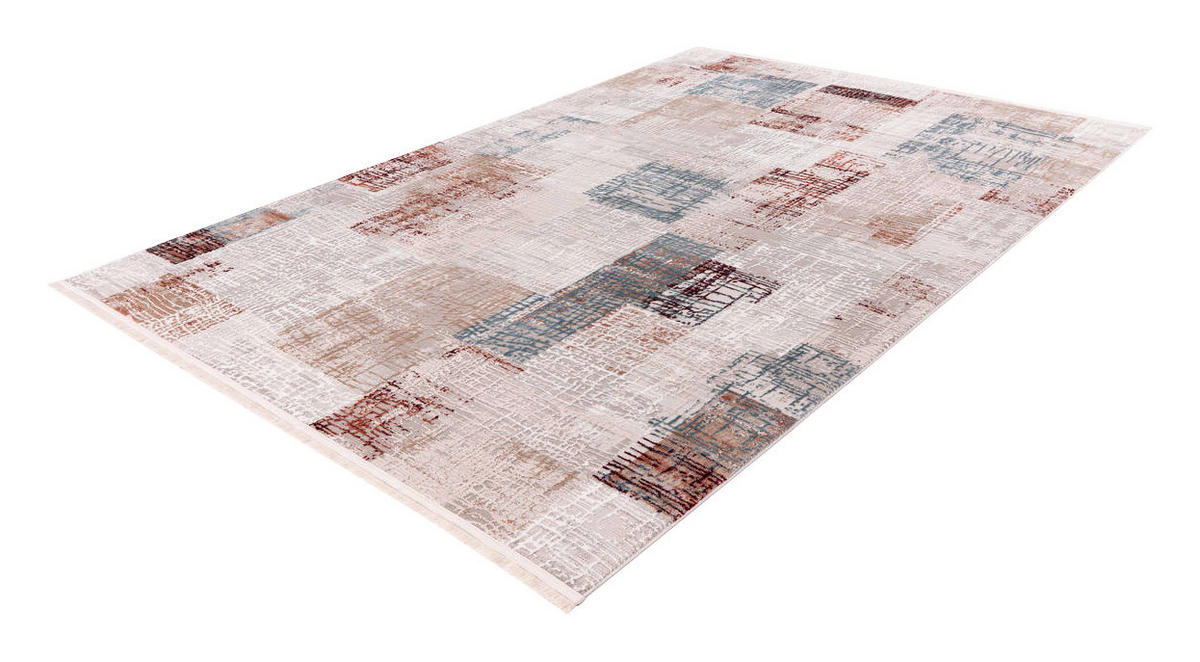360Living Teppich Akropolis grau B/L: ca. 200x300 cm Akropolis - rosa/grau (200,00/300,00cm) - 360Living