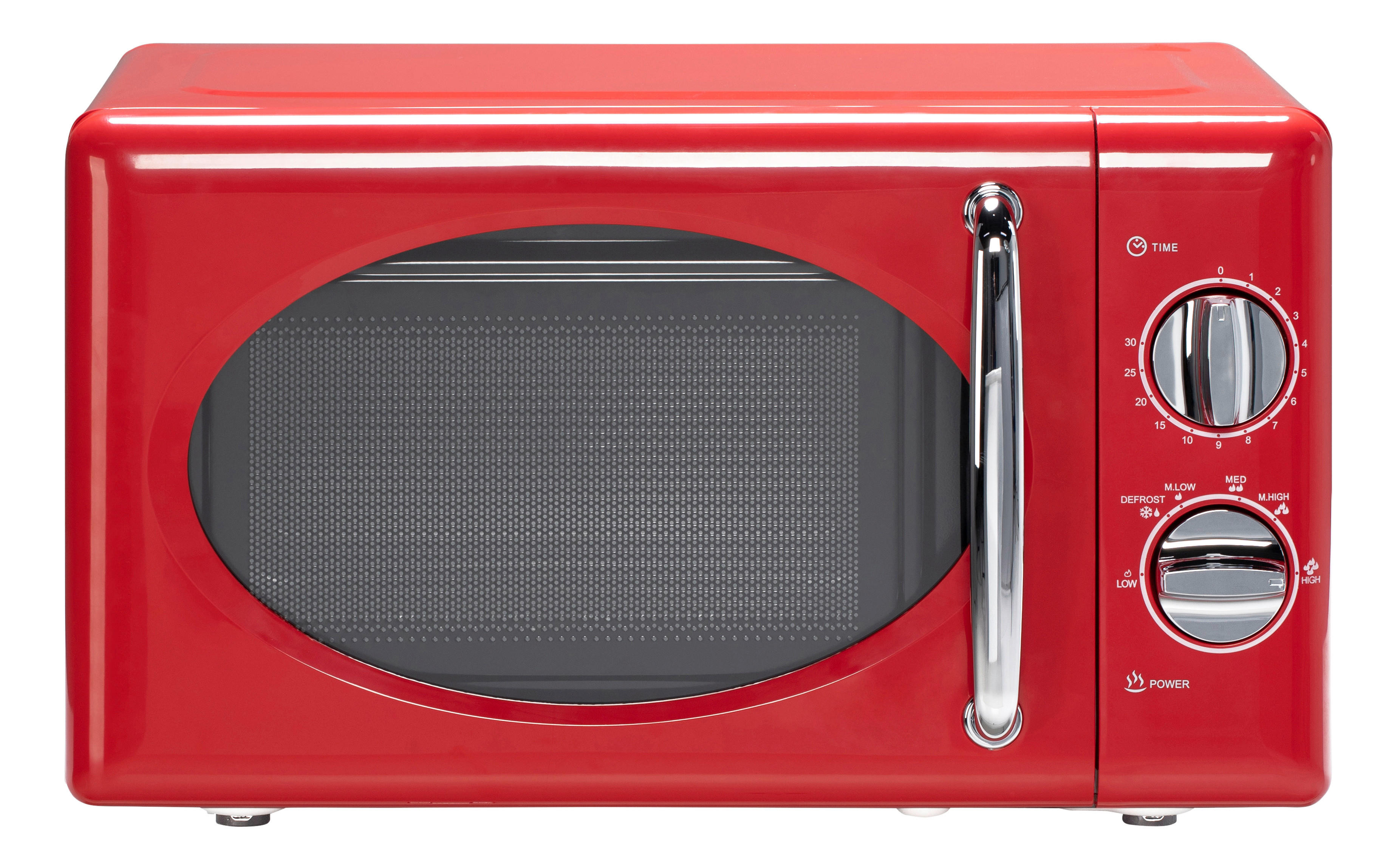 POCOline Mikrowelle 20MX30-L rot Metall B/H/T: ca. 45x26x35 cm ca. 20 l Mikrowelle_Neapel - rot (45,00/26,00/35,00cm) - POCOline