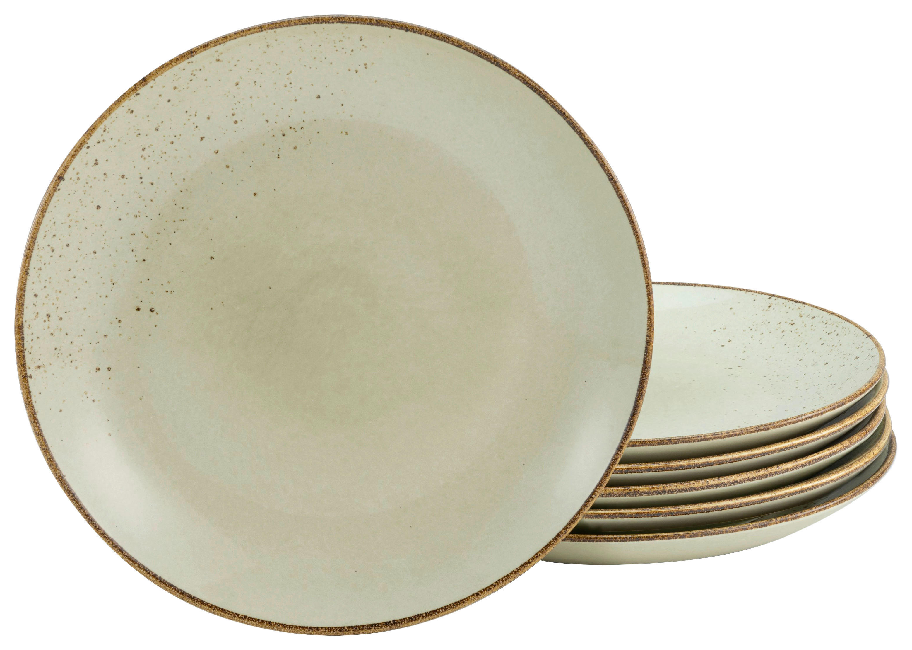 CreaTable Dessertteller NATURE COLLECTION sand Steinzeug D: ca. 21 cm NATURE COLLECTION - sand (21,00cm) - CreaTable