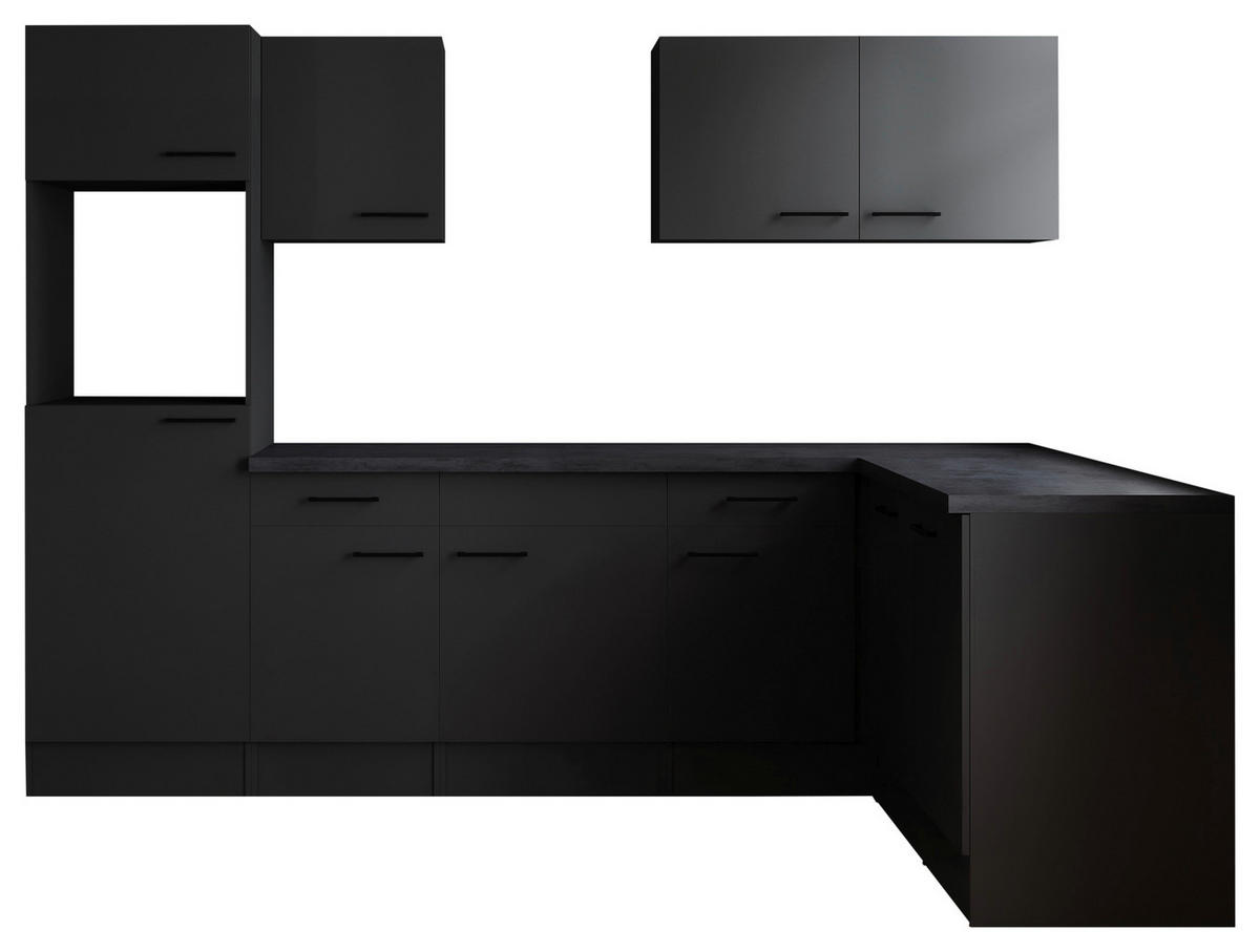 Winkelküche Oliver B/H/T: ca. 280x205x172 cm Oliver - granit/grau (280,00/205,00/172,00cm) - Respekta