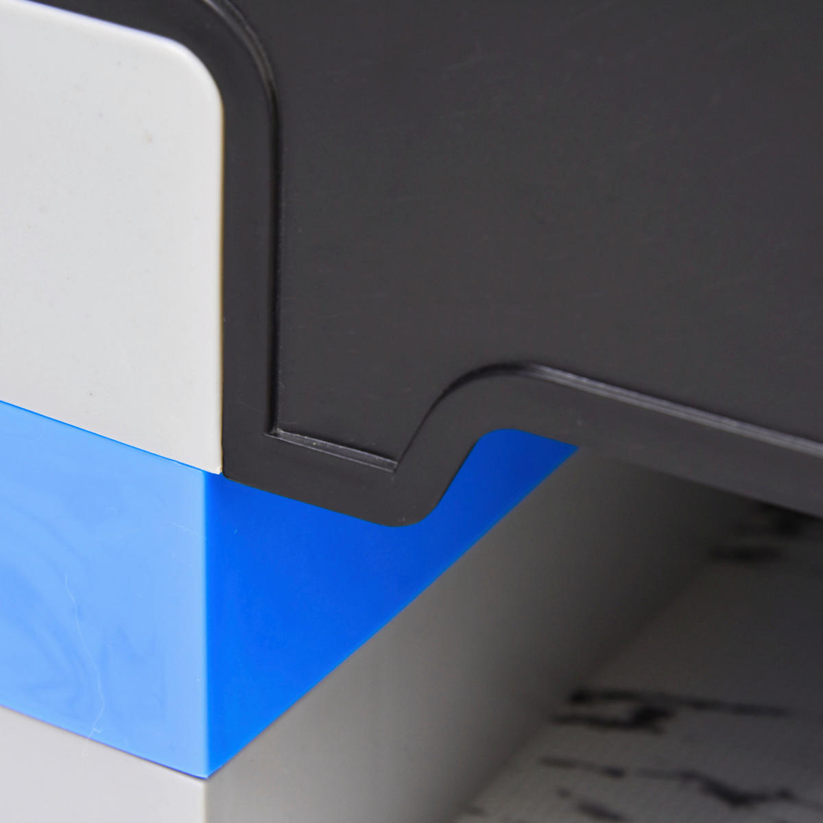 HOMCOM Steppbrett schwarz Kunststoff B/H/L: ca. 31x20x80 cm Steppbrett - hellblau/schwarz (80,00/31,00/20,00cm) - HOMCOM