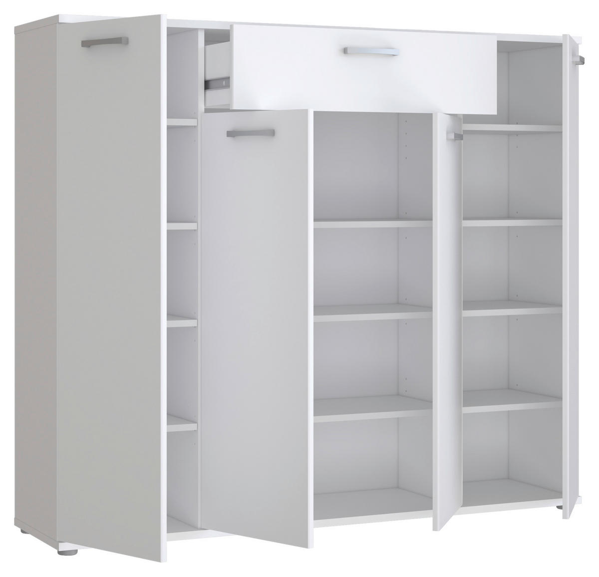 Kommode  weiß B/H/T: ca. 139x121x35 cm Rypsyma_Kommode RPSK341-120 - weiß (139,00/121,00/35,00cm)