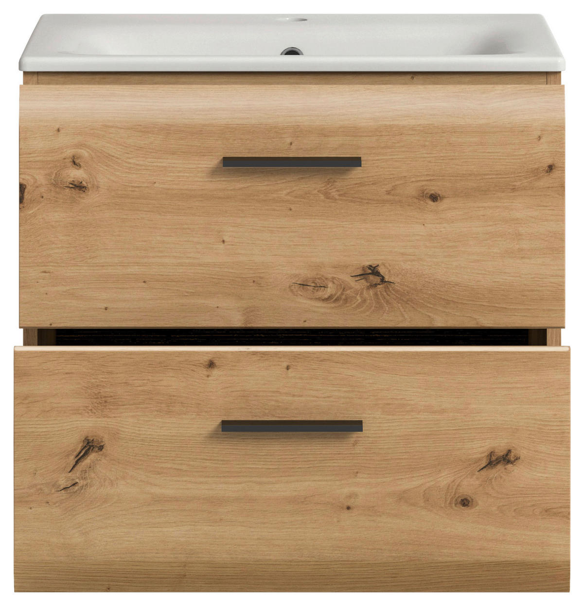 Waschplatz Ice Artisan Oak Nachbildung B/H/T: ca. 60x55x46 cm Ice - (60,00/55,00/46,00cm) - xonox.home