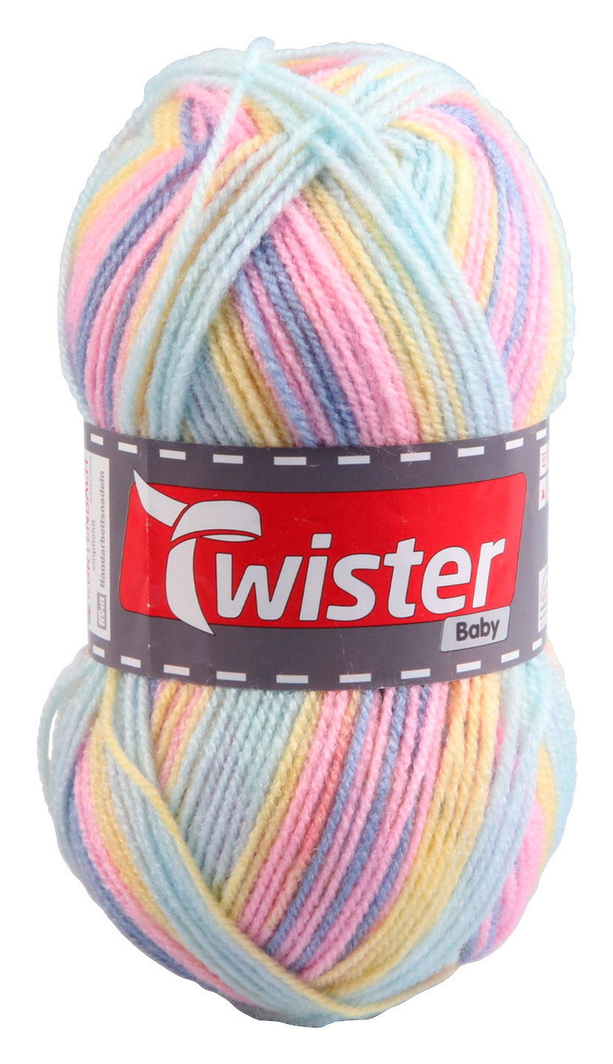 Handstrickgarn Twister Baby pastell L: ca. 21000 cm Twister Baby - color/pastell (21000,00cm) - Twister