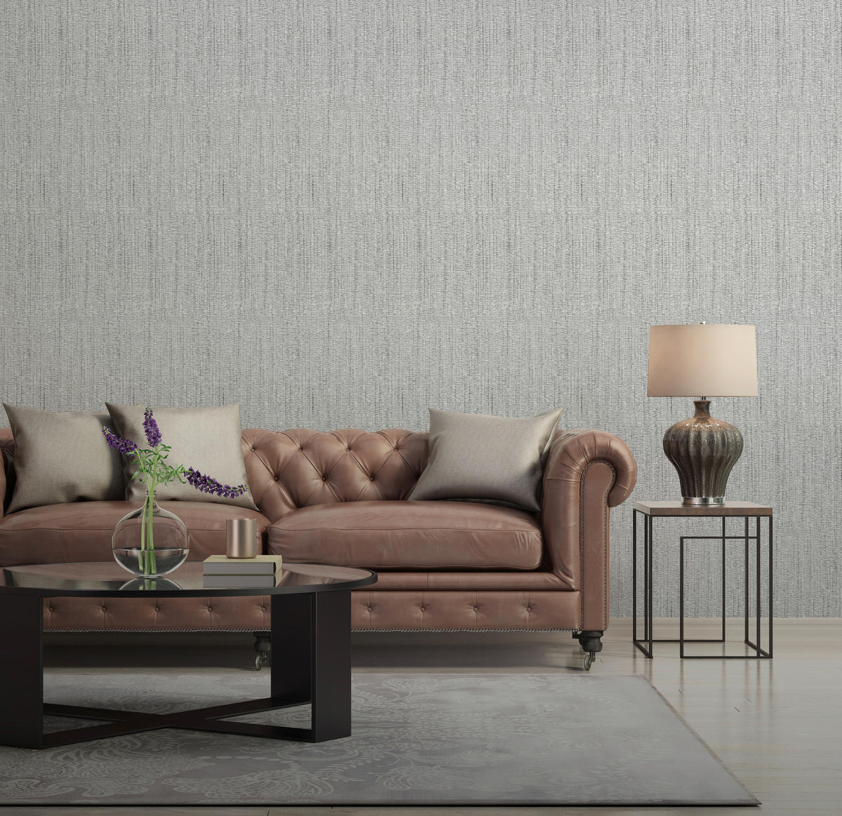 Vinyltapete Struktur grau B/L: ca. 53x1005 cm Vinyltapete_A47909 - grau (53,00/1005,00cm)