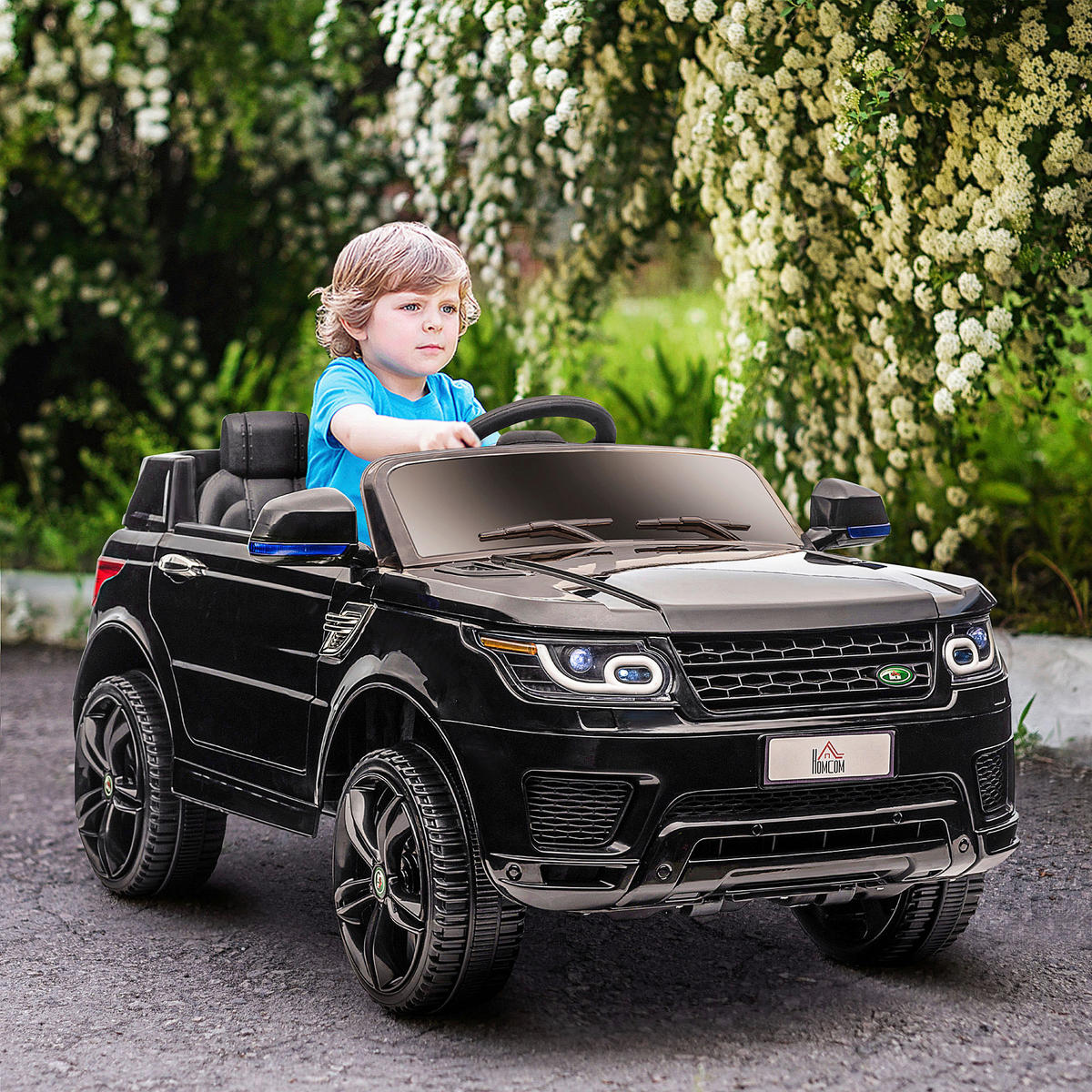 HOMCOM Kinderauto schwarz B/H/L: ca. 68x110x52 cm Kinder-Elektroauto - schwarz (52,00/68,00/110,00cm) - HOMCOM