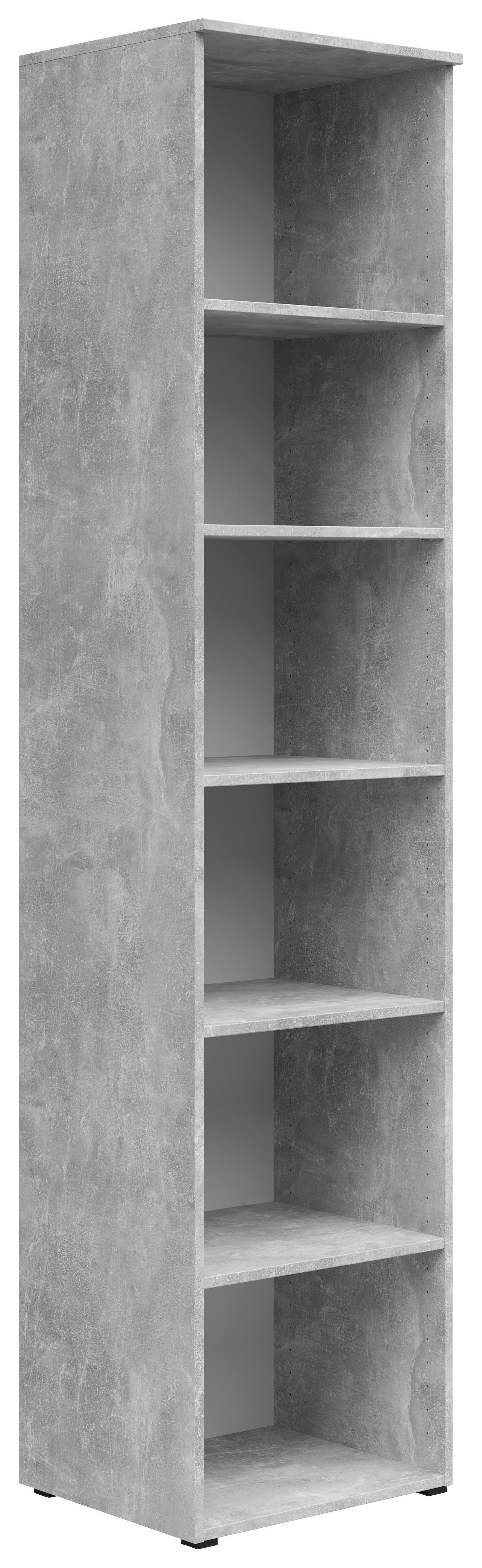 Regal Multi-Stauraum Typ 19 Beton Optik B/H/T: ca. 45x195x40 cm Multi-Stauraum Typ 19 - Beton (45,00/195,00/40,00cm)