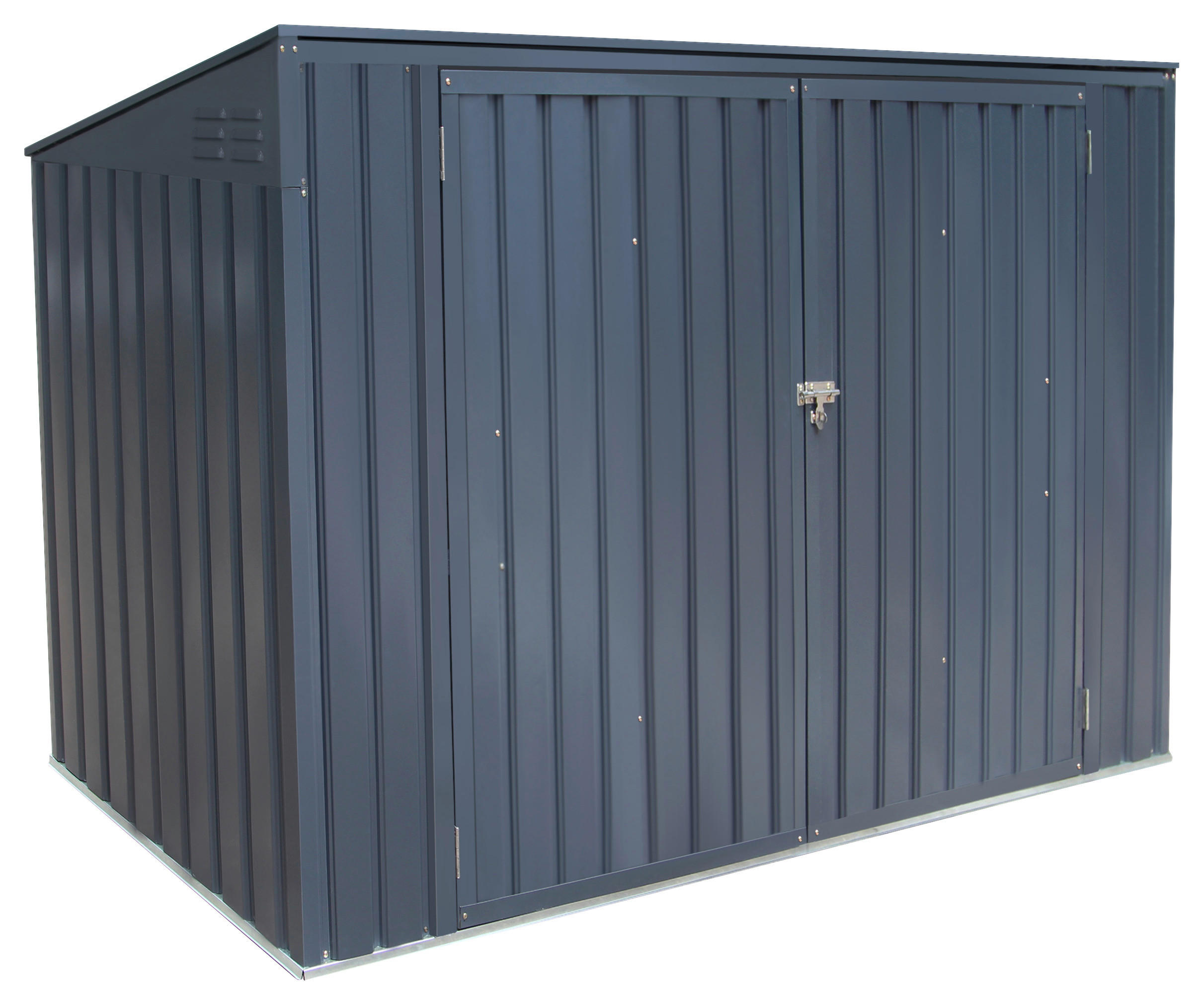 Westmann Mülltonnenbox 7x3 dunkelgrau B/H/L: ca. 235x131x100 cm 7x3 - dunkelgrau (100,00/235,00/131,00cm) - Westmann