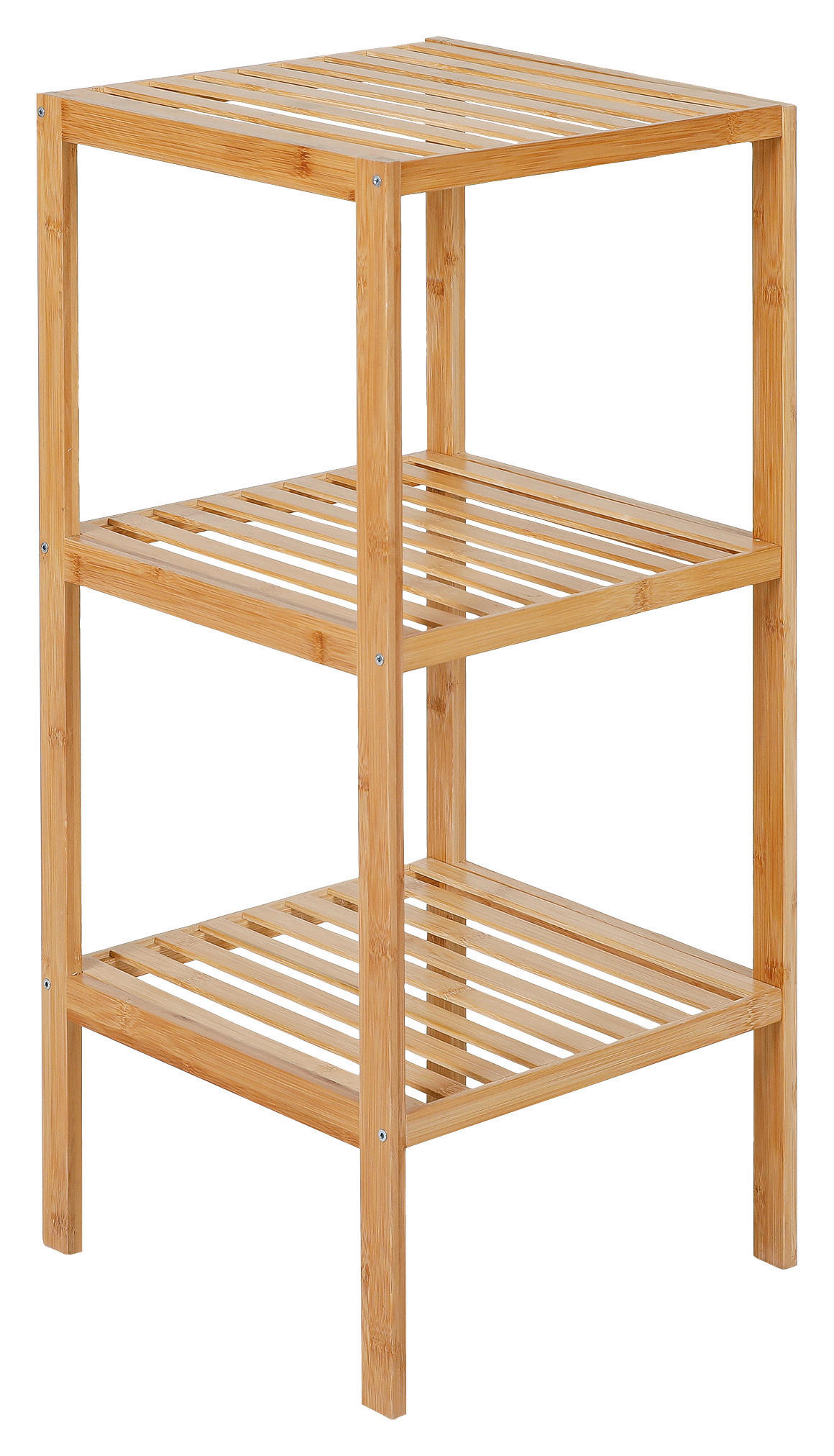 Bambusregal natur Bambus B/H/T: ca. 36x79x36 cm Holzregal 3 Böden natur - natur (36,00/79,00/36,00cm) - Axentia