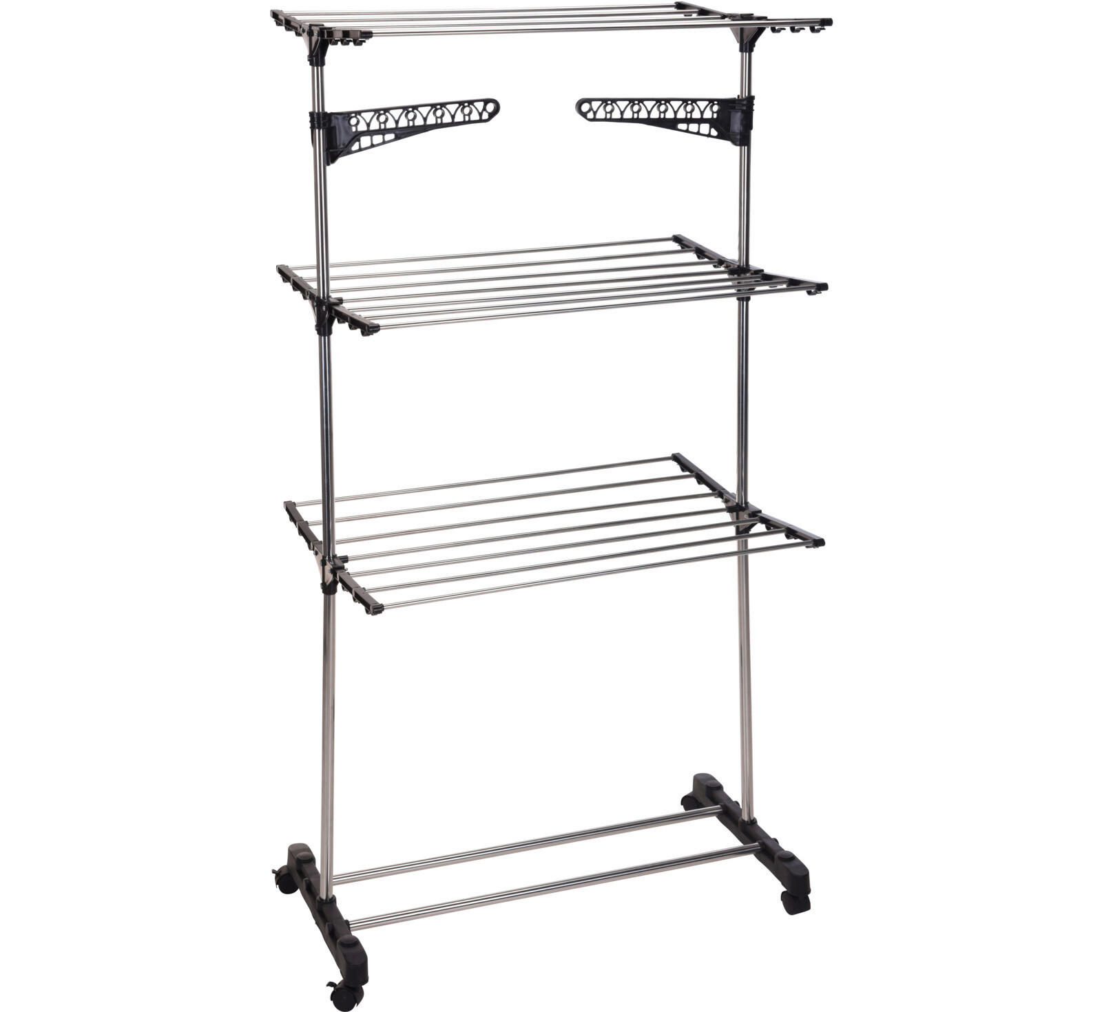 Wäschetrockner silber Wäschetrockner_mit_3_Ablagen - silber (80,00/165,00/57,00cm)