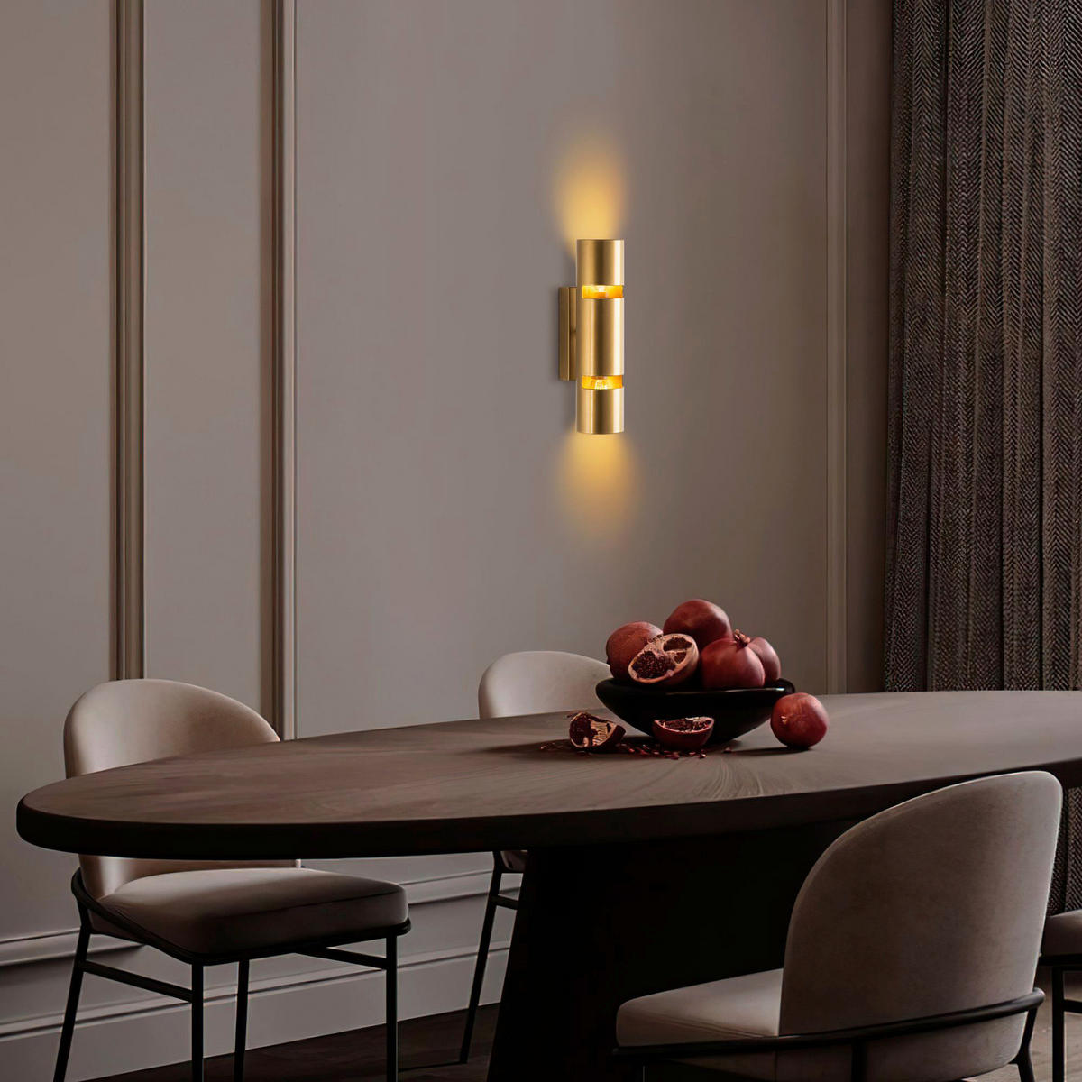 Opviq Wandleuchte gold Metall B/H/L: ca. 30x13x8 cm E14 1 Brennstellen Luxora - gold (8,00/30,00/13,00cm) - Opviq