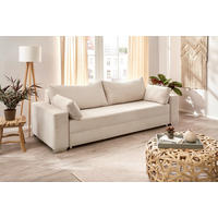 Schlafsofa Turin natur B/H/T: ca. 240x74x95 cm Turin - natur/Chrom (240,00/74,00/95,00cm)