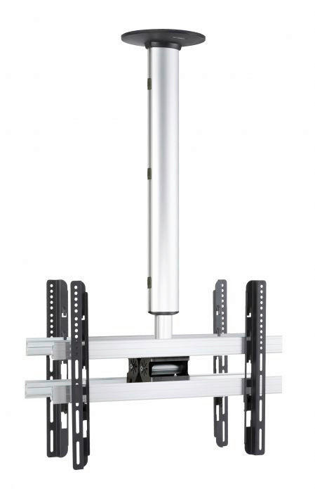VCM Deckenhalterung Deckenhalterung schwarz silber Deckenhalterung CM4 Mini Double - schwarz/silber - VCM