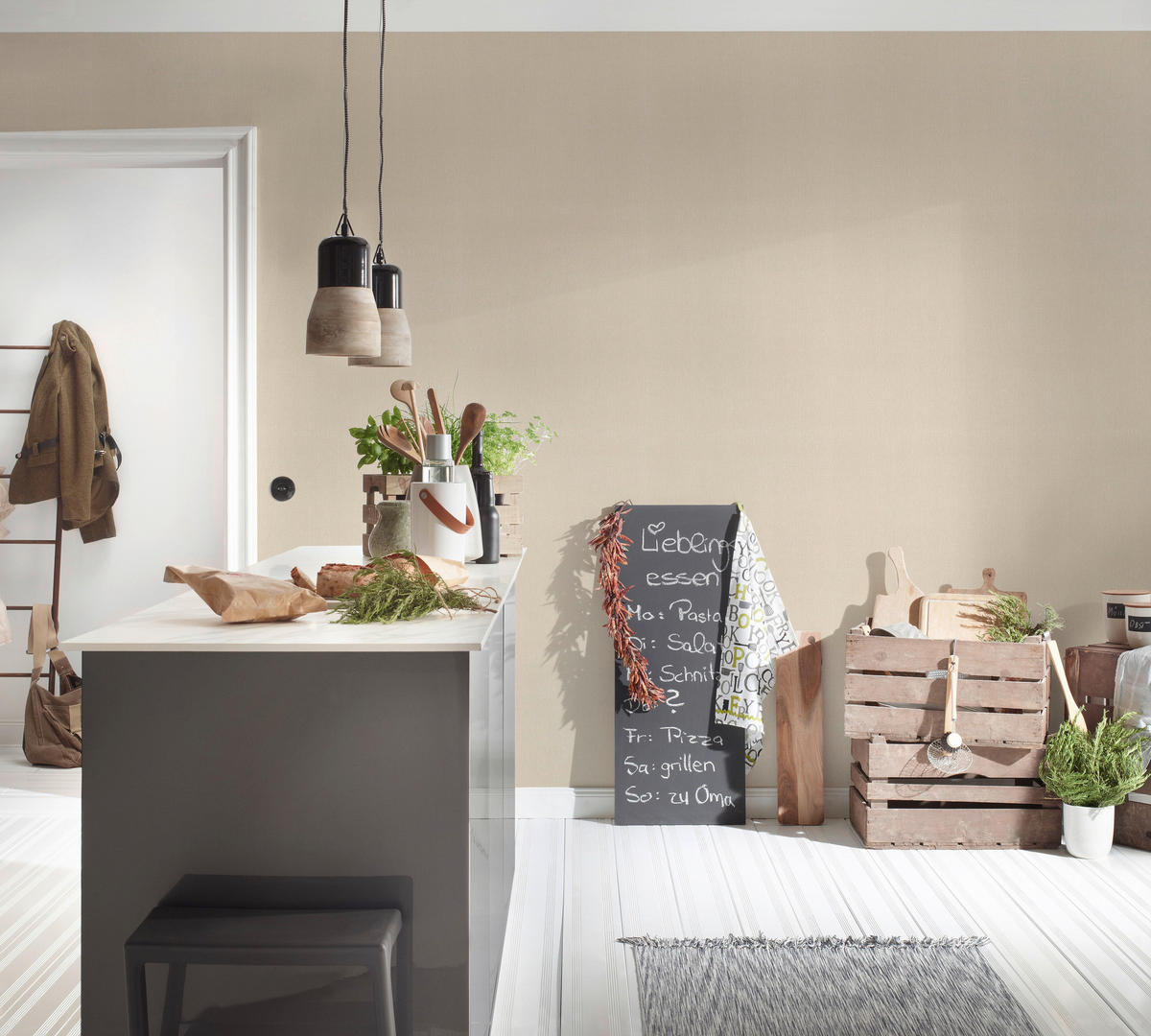 A.S.Creation Vliestapete Attractive Uni beige B/L: ca. 53x1005 cm Attractive - beige (53,00/1005,00cm) - A.S.Creation