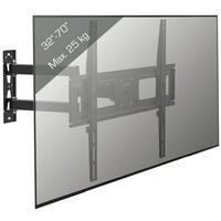 VCM TV-Wandhalterung Wandhalterung schwarz B-SN 600 TV Wandhalterung - schwarz (64,00/42,00/7,00cm) - VCM