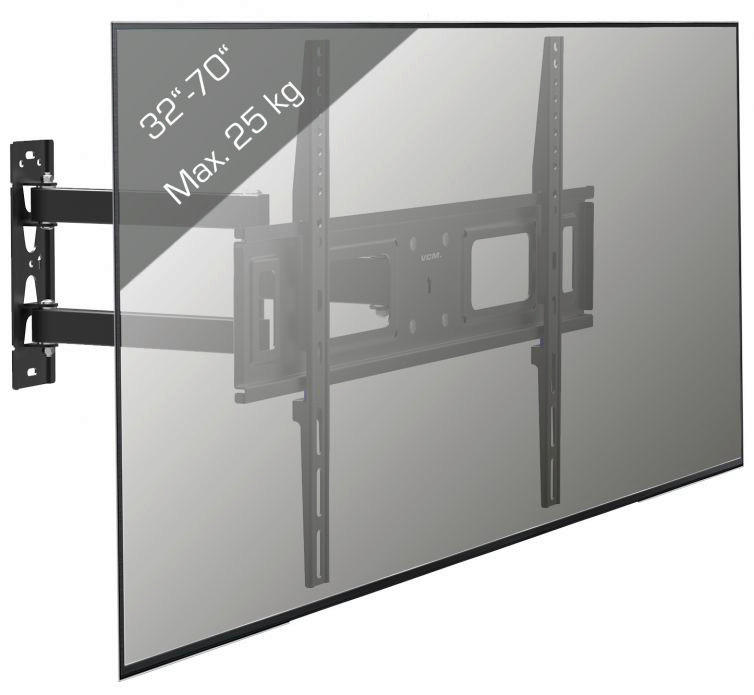 VCM TV-Wandhalterung Wandhalterung schwarz