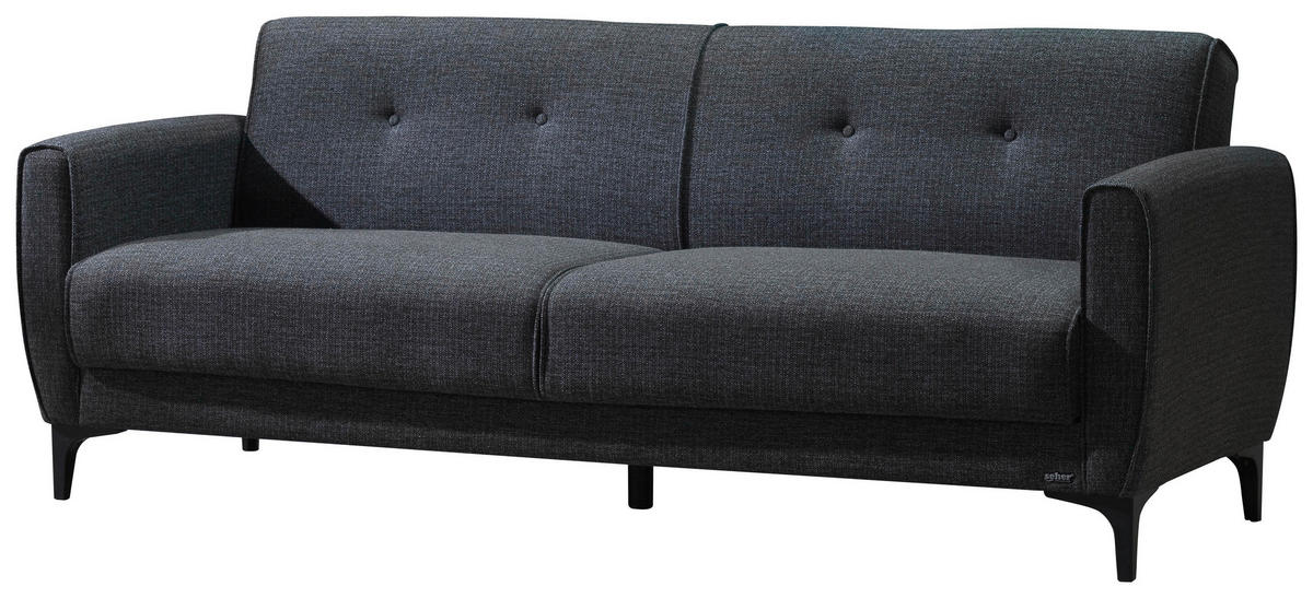 Sofa 3-2-1 San Marino anthrazit Microfaser San Marino - schwarz/anthrazit