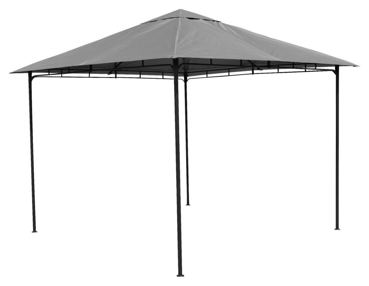 Grasekamp Pavillon Rimini Flex grau Stahl B/H/L: ca. 300x263x300 cm Rimini Flex - grau (300,00/300,00/263,00cm) - Grasekamp