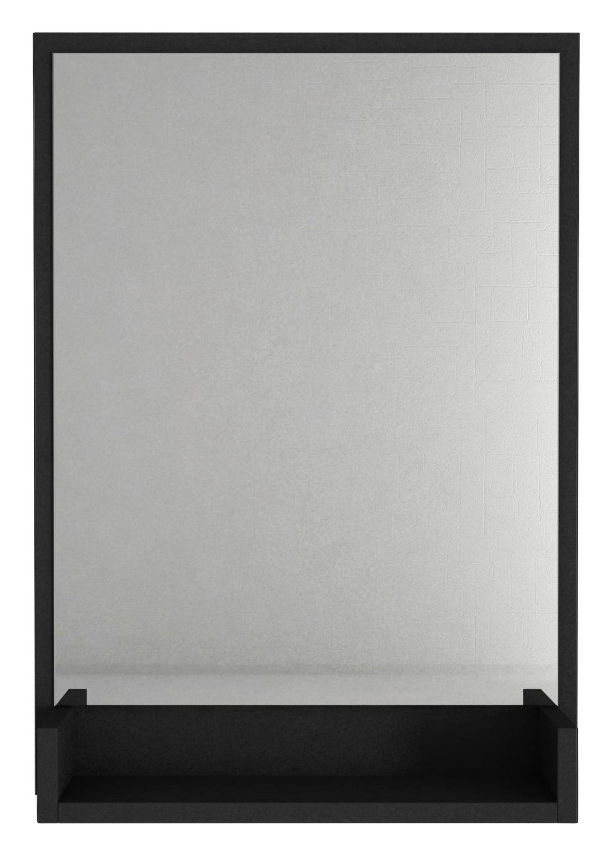Wandspiegel Costa schwarz B/H/T: ca. 45x75x12 cm Costa - schwarz (45,00/75,00/12,00cm) - moebel17