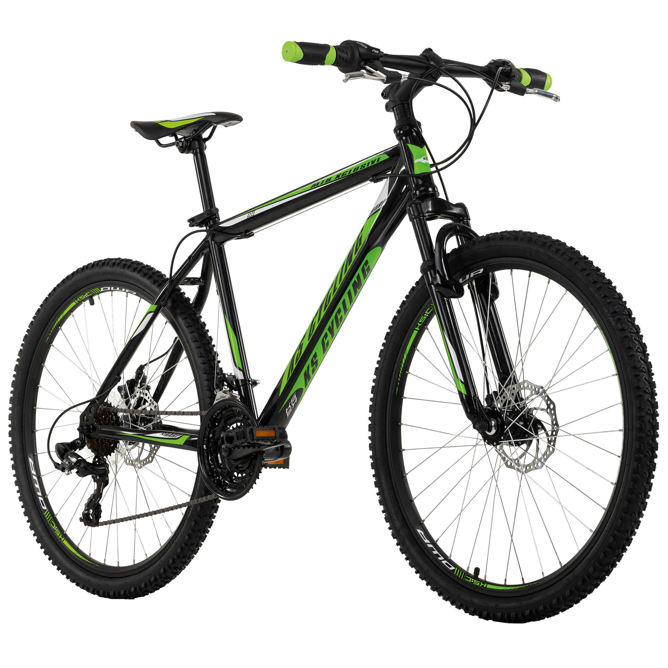 KS-Cycling Mountain-Bike Sharp schwarz ca. 26 Zoll Sharp - schwarz/grün - KS-Cycling
