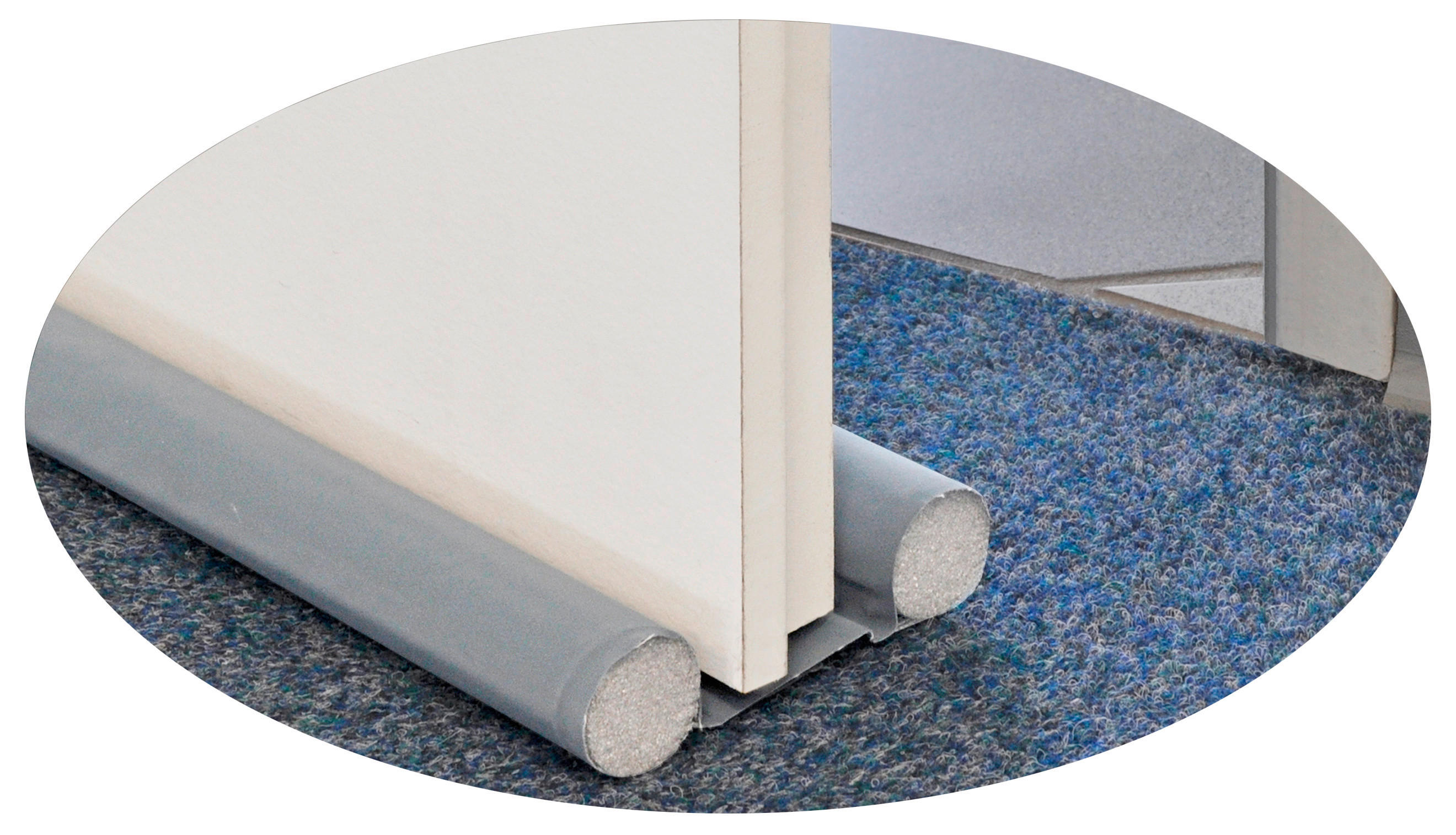 POCOline Doppeltürdichtung B/L: ca. 3x95 cm Zugluftstopper grau 95x3cmm - (3,00/95,00cm) - POCOline