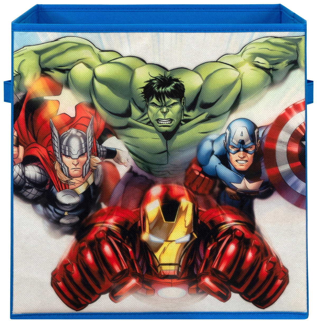 Stoffbox Avengers blau B/H/T: ca. 32x32x32 cm Avengers - blau (32,00/32,00/32,00cm)