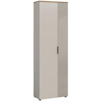 Garderobenschrank Slide Kaschmirgrau Nachbildung Evoke Oak Nachbildung B/H/T: ca. 60x195x36 cm Slide - (60,00/195,00/36,00cm) - xonox.home
