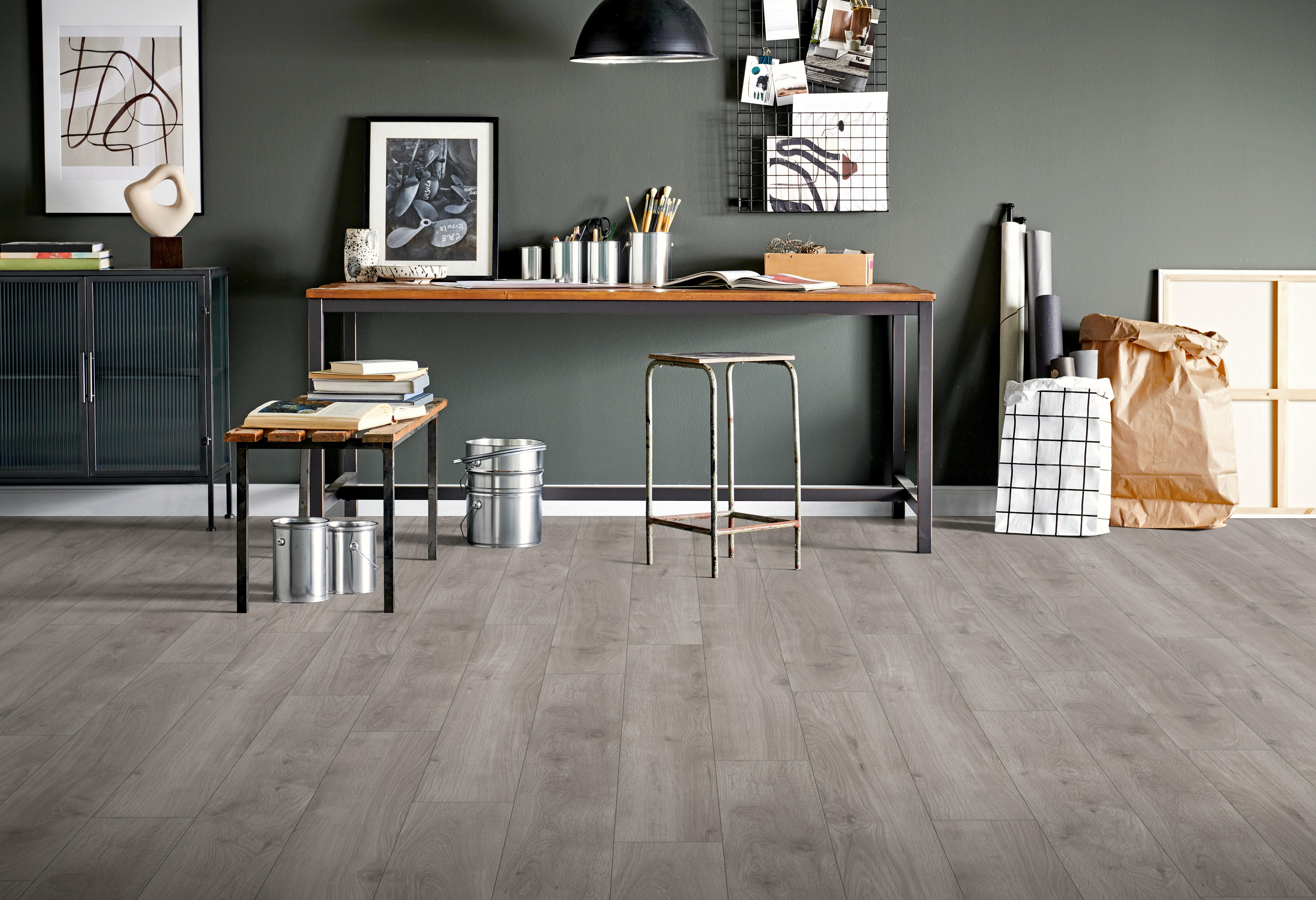 Laminatboden Ovaro ca. 1,9948 m² im Paket Ovaro ca. 1,9948 m² im Paket - grau