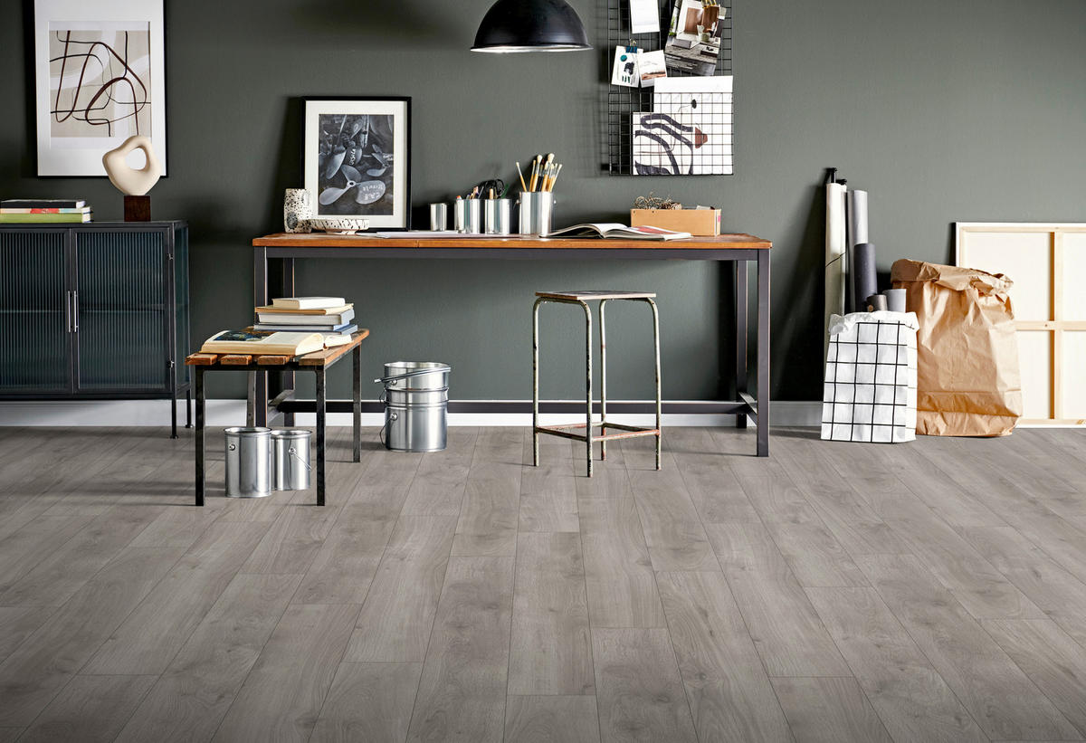 Laminatboden Ovaro ca. 1,9948 m² im Paket Ovaro ca. 1,9948 m² im Paket - grau