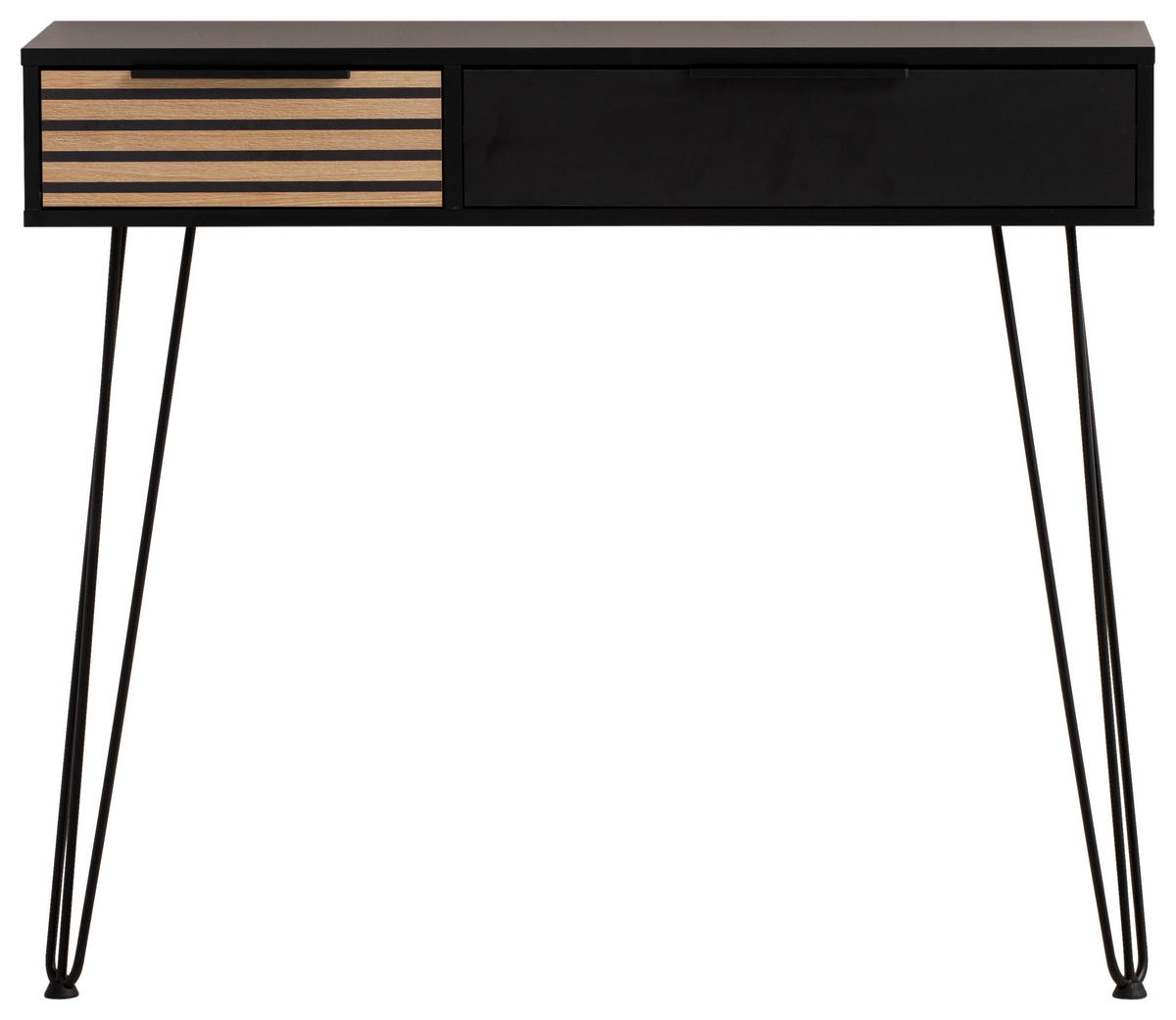 Konsolentisch Hank schwarz matt B/H/T: ca. 103,7x88,4x32,05 cm Hank - schwarz (103,70/88,40/32,05cm) - Möbelpartner