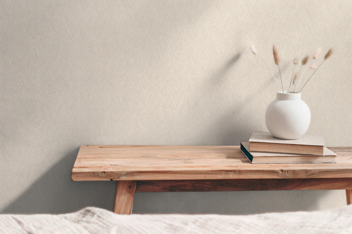 A.S.Création Vliestapete weiß creme B/H/D: ca. 53x1005x8,5 cm Vliestapete - weiß/creme (8,50/1005,00cm) - A.S.Creation