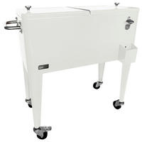 AXI Outdoor Living Getränkekühler Retro weiß Metall B/H/L: ca. 43x89x92 cm Retro - weiß (92,00/43,00/89,00cm) - AXI Outdoor Living