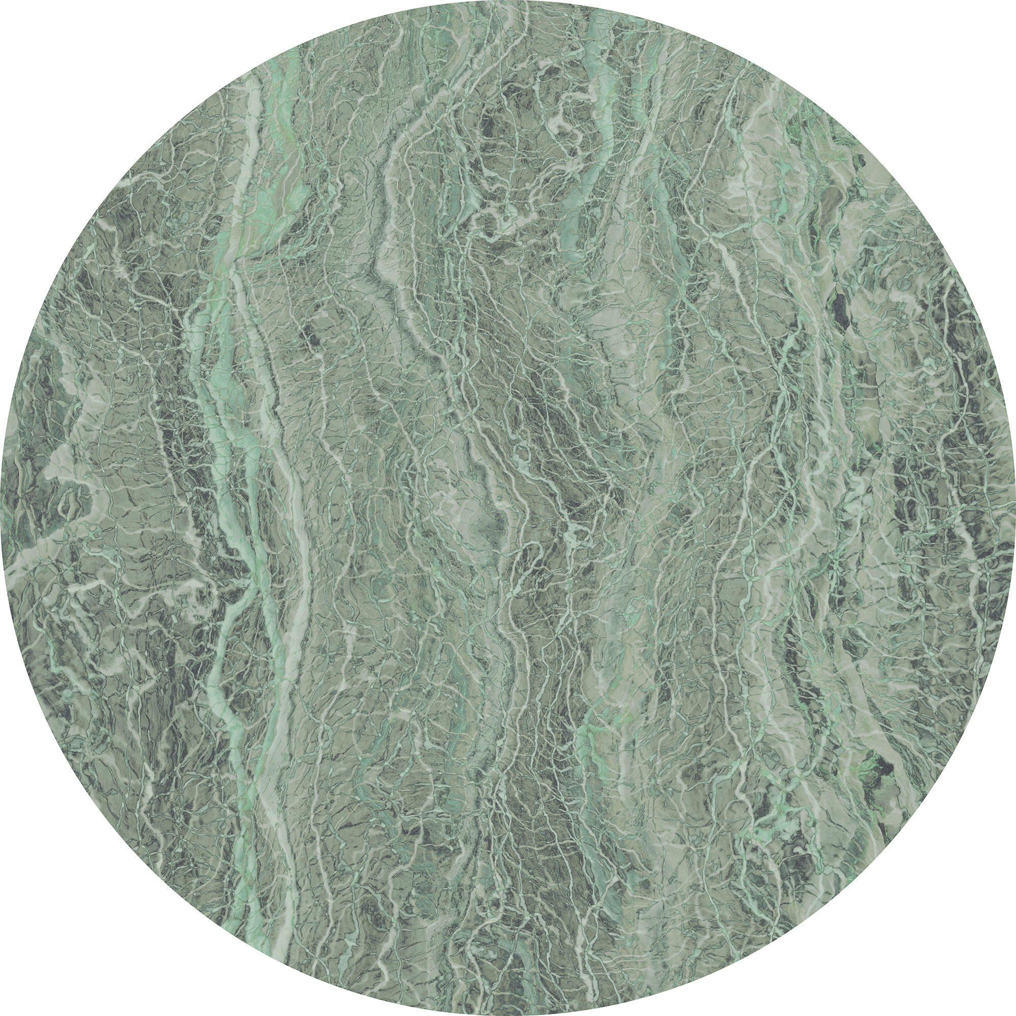 Komar Fototapete Green Marble D: ca. 125 cm Green Marble - (125,00cm) - Komar
