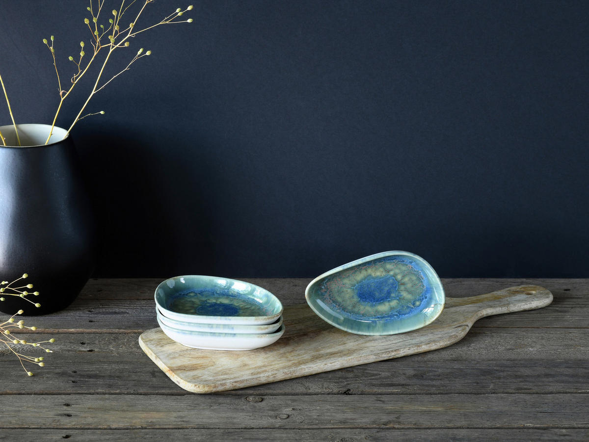 CreaTable Schalen-Set Yuki multicolor Steinzeug D: ca. 14,7 cm Yuki - multicolor (14,70cm) - CreaTable