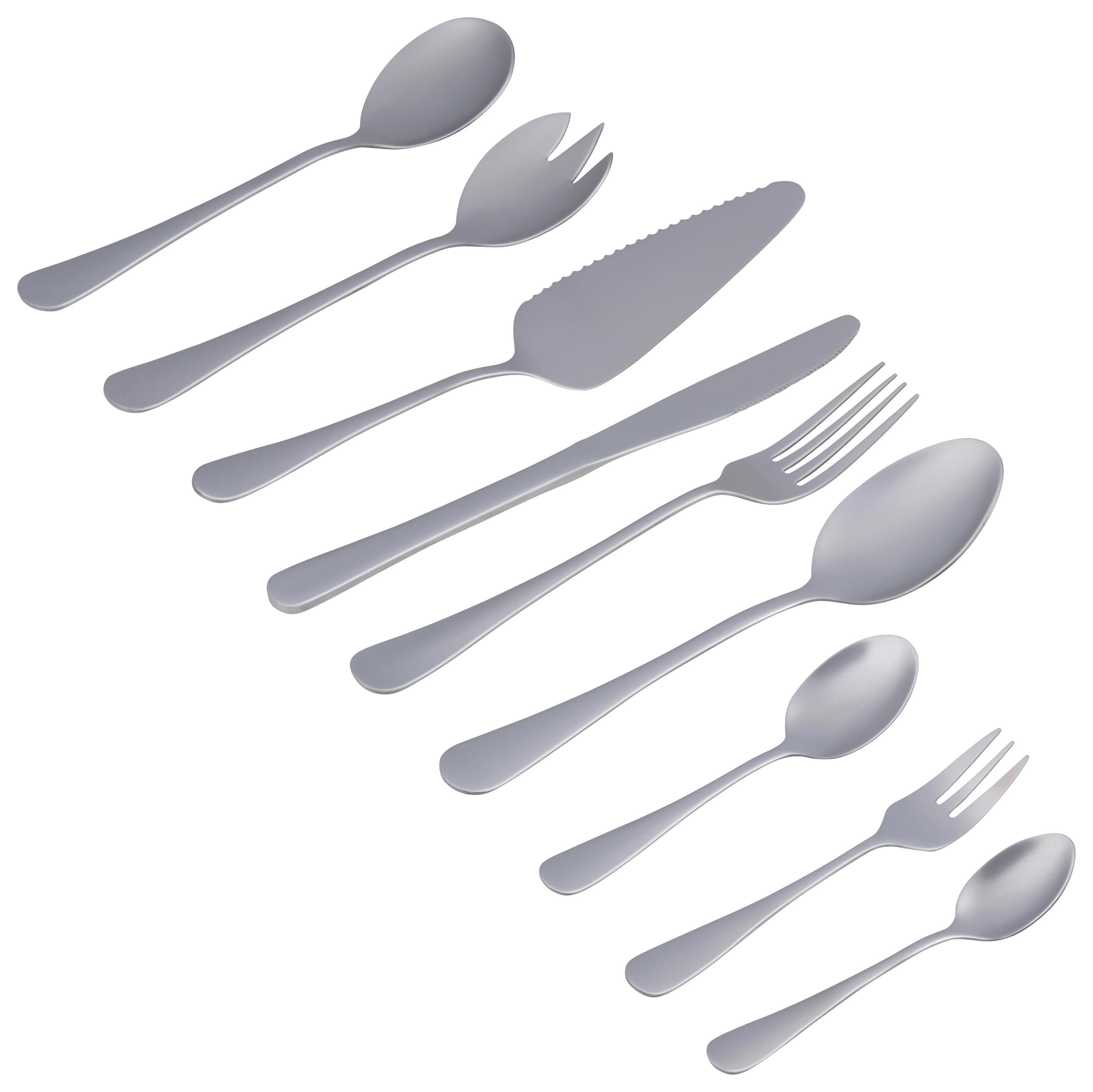 alpina Besteckset silber Edelstahl 75 tlg. Besteckset_75tlg. - silber (22,50/2,00/0,30cm) - Alpina