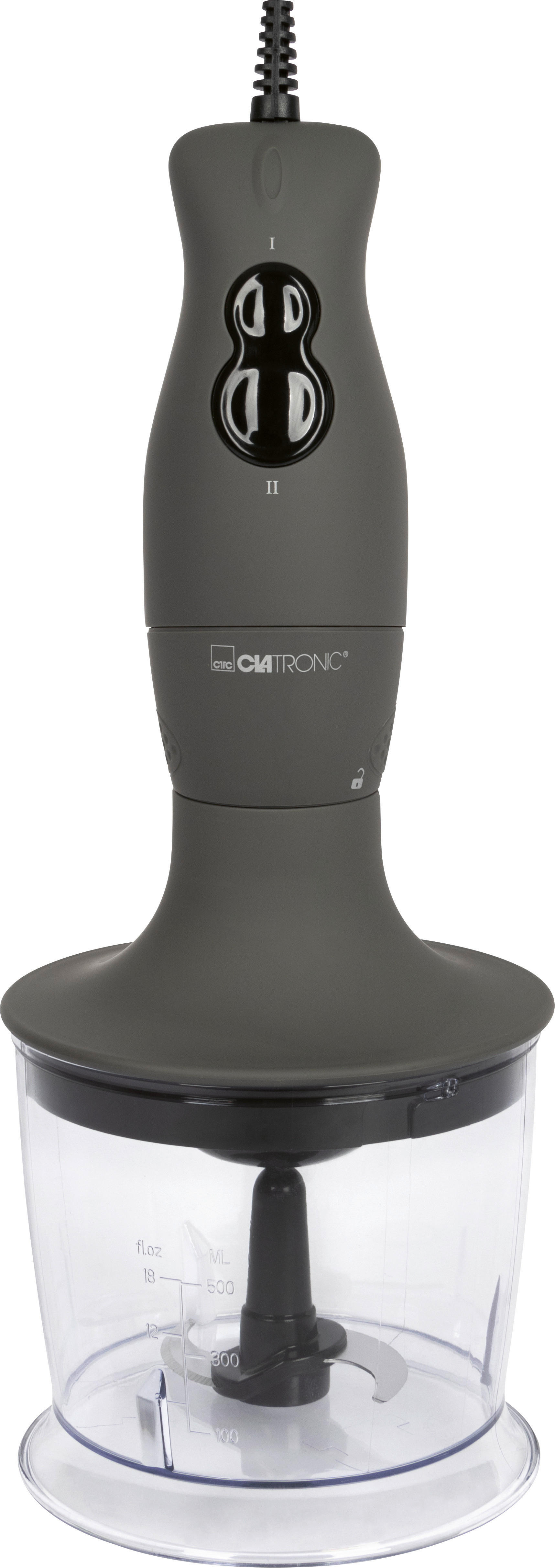 CLATRONIC Stabmixerset SMS 3777 schwarz Edelstahl B/H/T: ca. 16x37x15 cm Stabmixerset - schwarz (16,00/37,00/15,00cm) - CLATRONIC