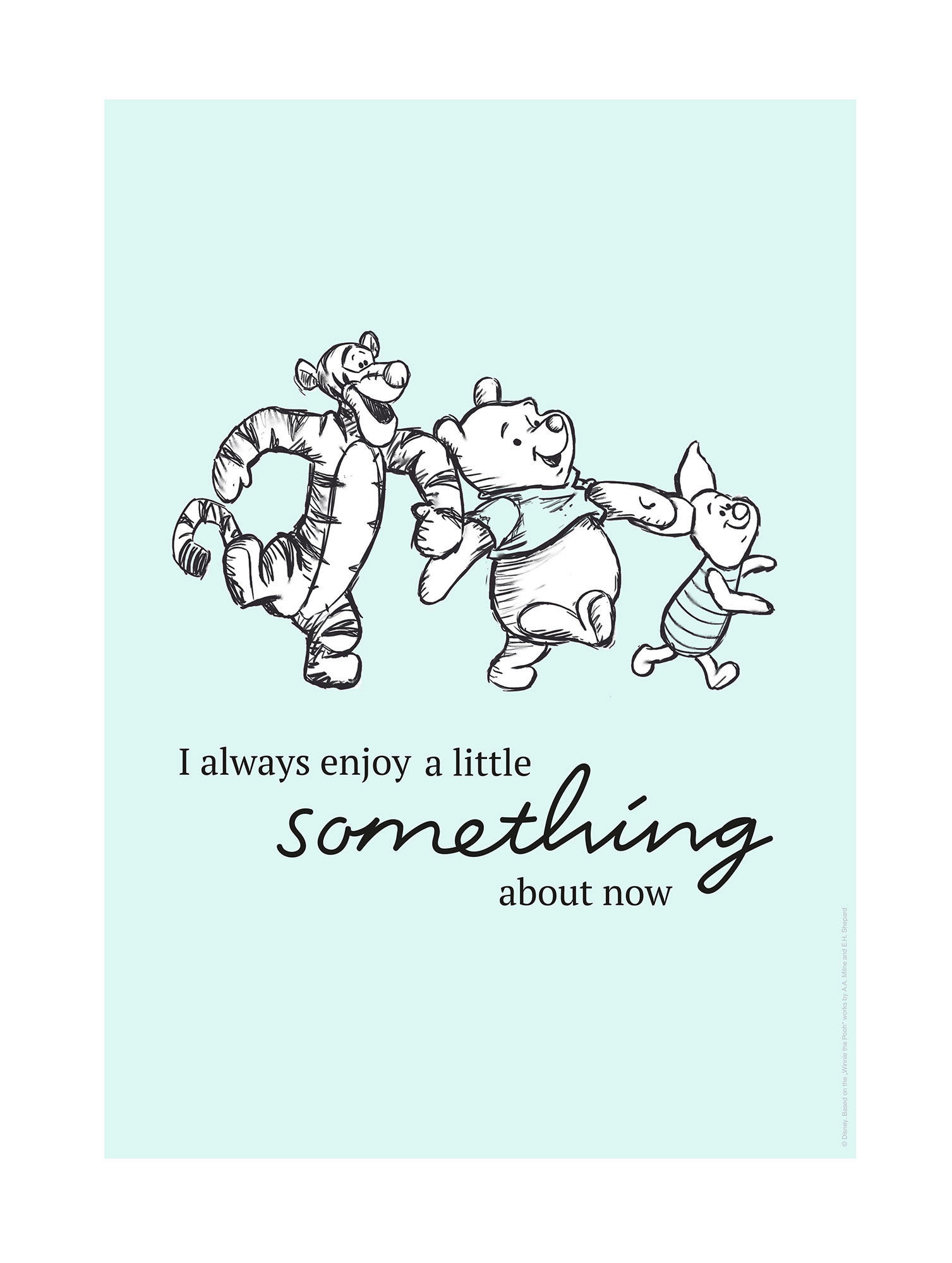 Komar Poster Winnie Pooh Little Something Disney B/L: ca. 30x40 cm günstig online kaufen