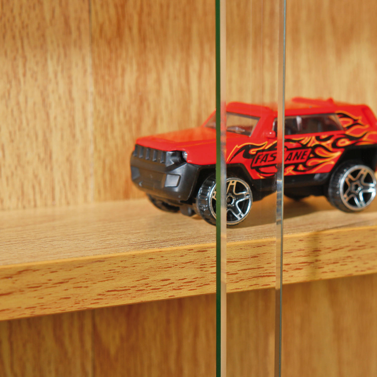 Thumbnail - Vitrine Acquario buche Nachbildung Holzwerkstoff B/H/T: ca. 80x60x10 cm