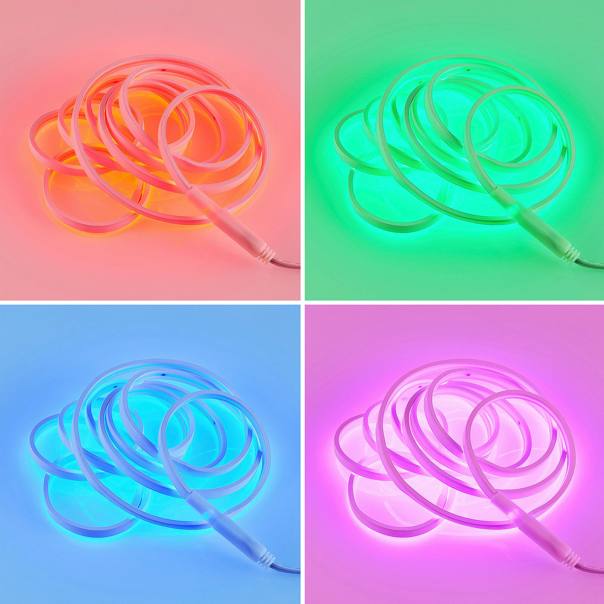 Lichtband weiß Kunststoff B/L: ca. 1x300 cm LED-Lichtband_Neon - weiß (1,00/300,00cm)