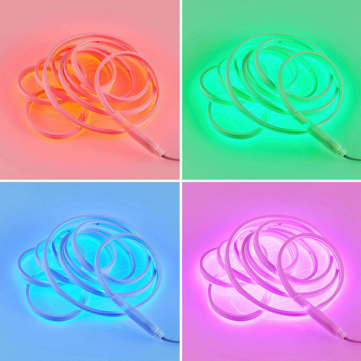 Lichtband weiß Kunststoff B/L: ca. 1x300 cm LED-Lichtband_Neon - weiß (1,00/300,00cm)