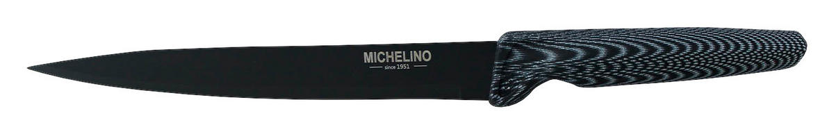 MICHELINO Messerset schwarz Edelstahl 6 tlg. Messerblock_Michelino_6tlg. - schwarz - MICHELINO