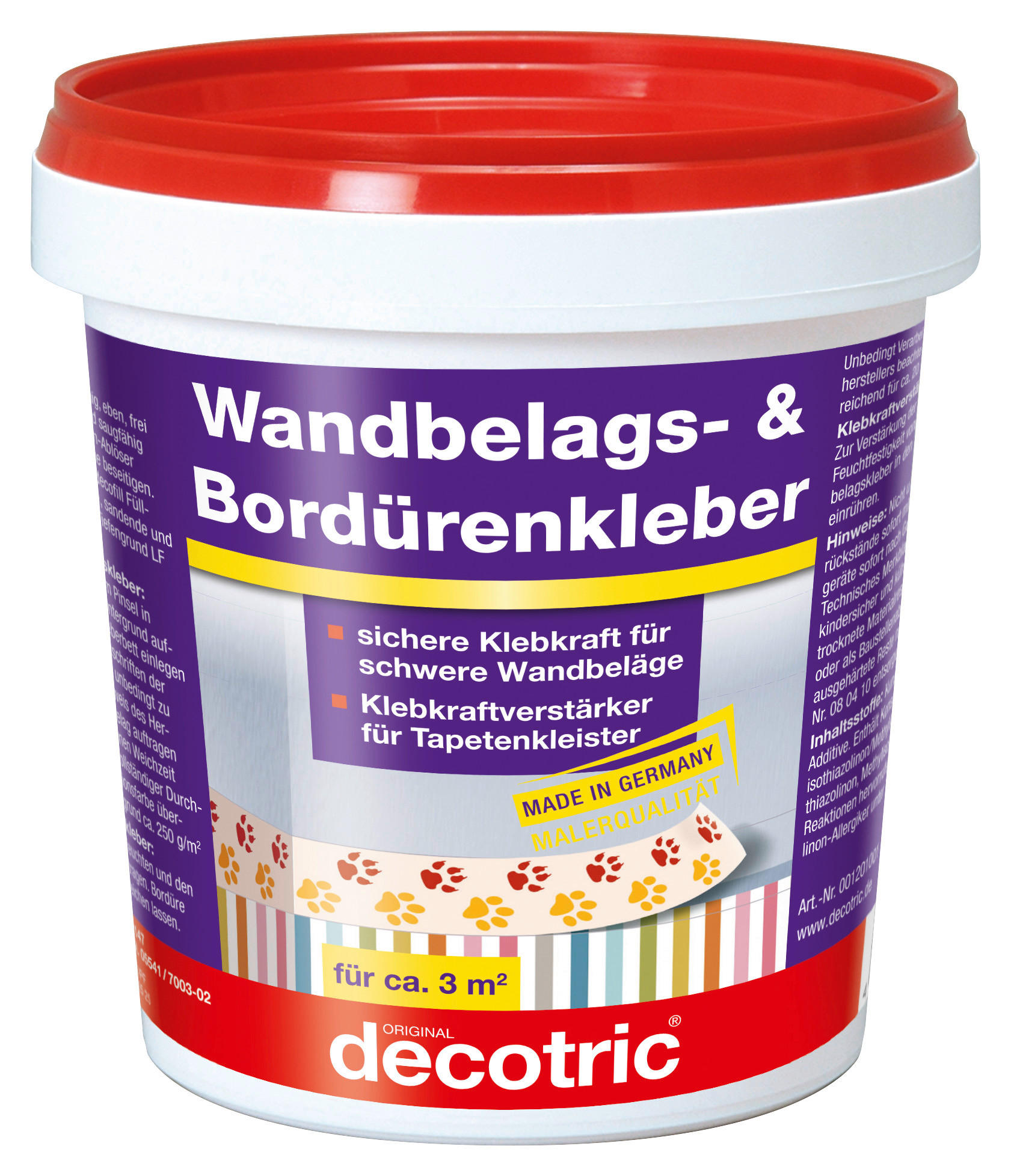 decotric Bordürenkleber ca. 0,75 kg Bordürenkleber_decotric 750g - transparent - decotric